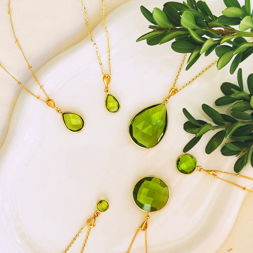 august birthday, august birthstone jewelry, peridot gemstone, green gemstone, green birthstone, august birthday, summer birthday gift, gift for her