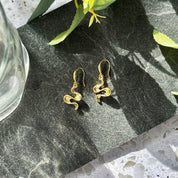 Boho Shifting Waves Jewelry Set, Abstract Statement Minimalist Moving Parts Necklace & Earring Gift Set for Her, Available in Gold, Silver, Rose Gold