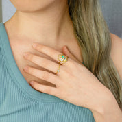 stacking rings, gold rings, gemstone rings