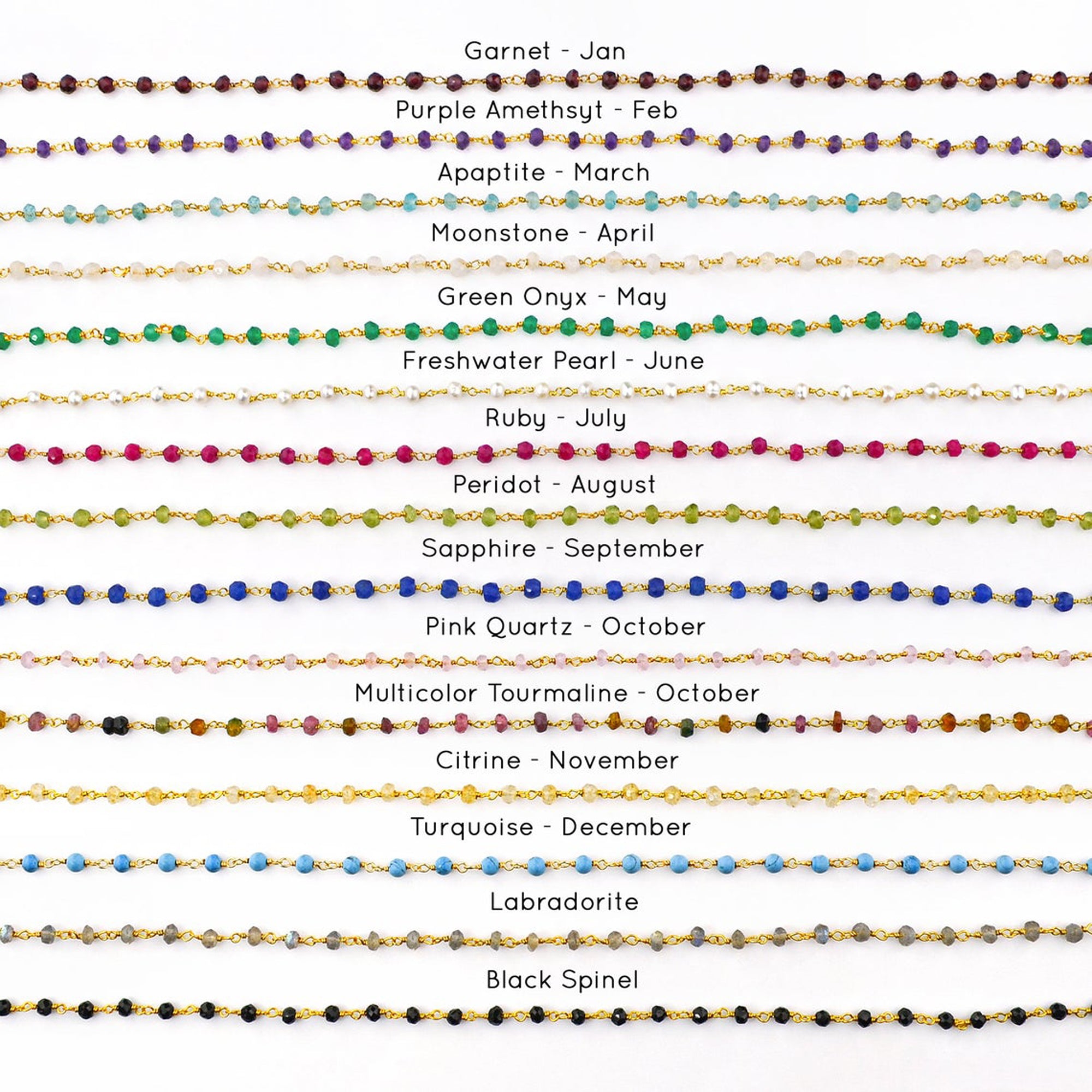 Personalized Birthstone Wire Wrapped Bracelet