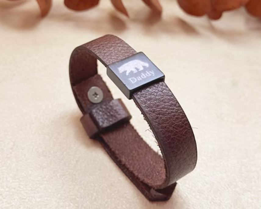 personalized mens leather bracelet engraved dad gift fathers day custom name bracelet for men birthday gift for him leather wristband custom engraving bracelet husband boyfriend gift
