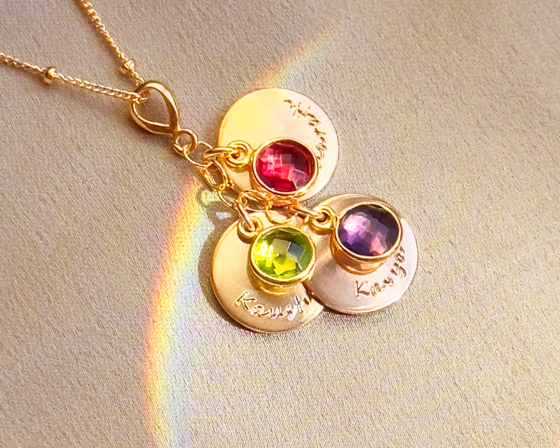 cascade necklace gift for her, custom jewelry, build your own necklace, sterling silver, gift for mom, birthstone jewelry, christmas gift, mothers day gift, valentines day gift, anniversary gift
