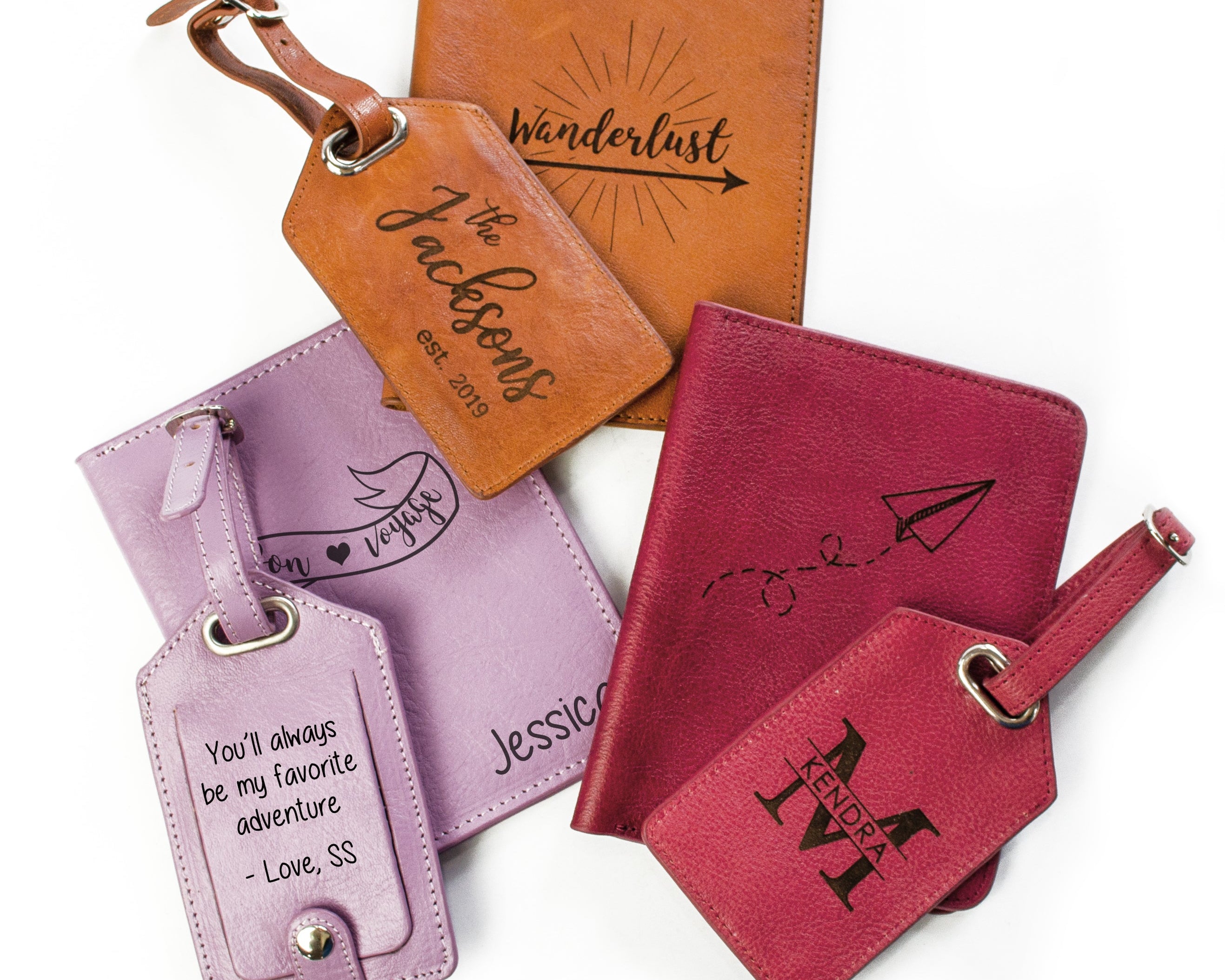 Engraved Passport Holders & Luggage Tags for Travel Lovers