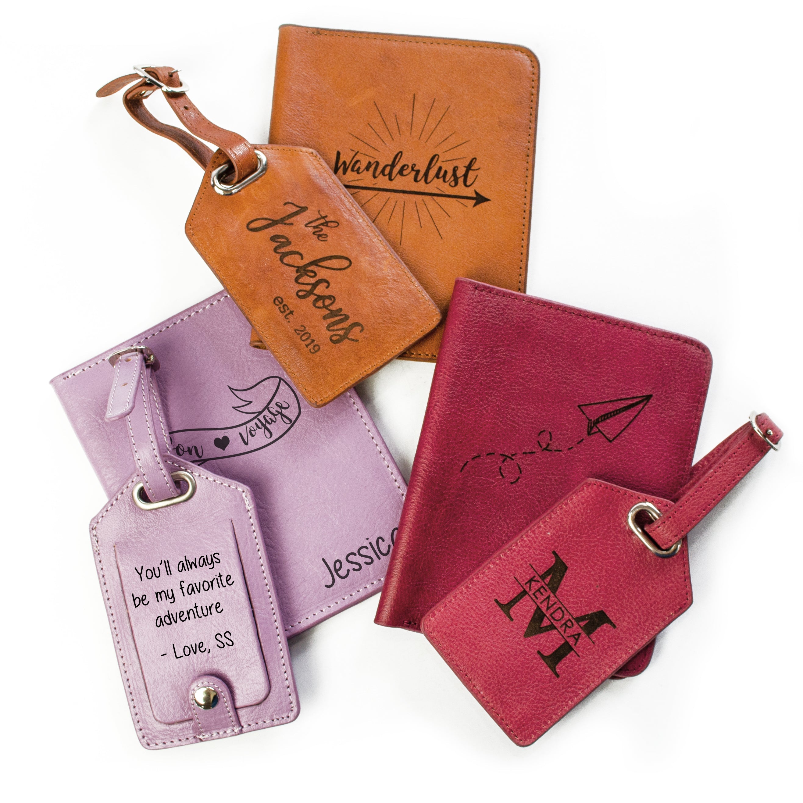 Engraved Passport Holders & Luggage Tags for Travel Lovers