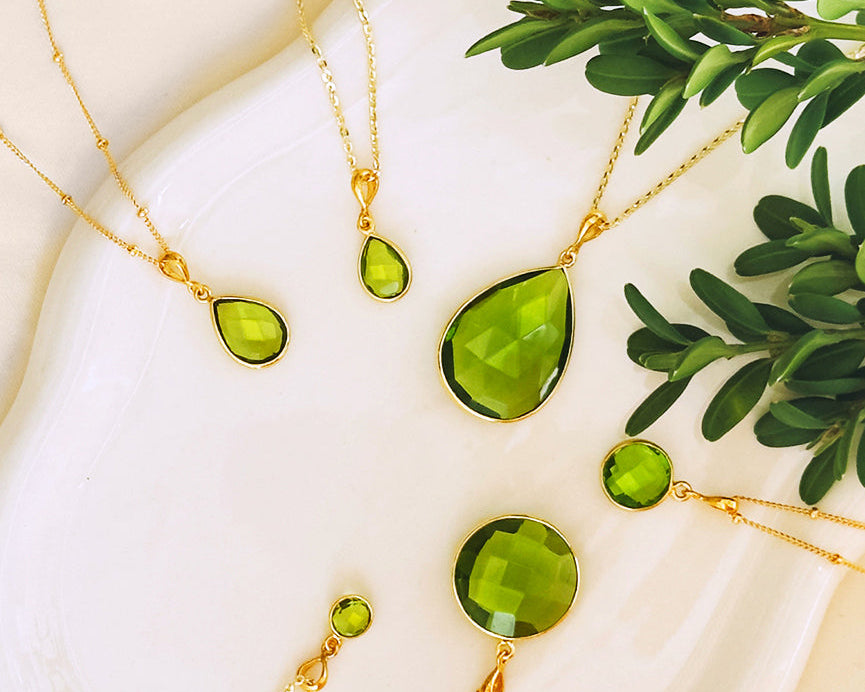 august birthday, august birthstone jewelry, peridot gemstone, green gemstone, green birthstone, august birthday, summer birthday gift, gift for her