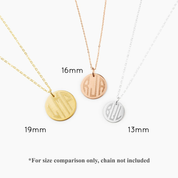 Round Additional Disc Pendant Multiple Sizes