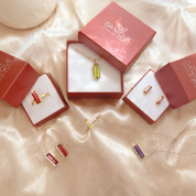 Custom Mother’s Birthstone Necklace, Baguette Family Necklace in Gold or Sterling Silver, Elegant Gift for Mom