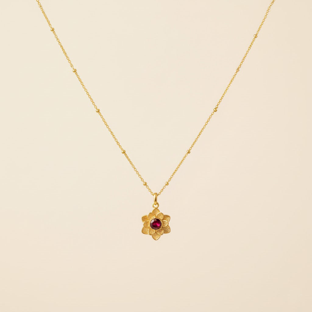 matching mother daughter birthstone flower necklace set featuring two bloom pendants with customizable stones and engravings, crafted in rose gold filled and sterling silver, each pendant representing one loved one, flower pendant birthstone necklace gift set designed for moms daughters grandmas and granddaughters, meaningful family personalized jewelry keepsake