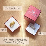 6mm Custom Dog Nose Print Ring, Personalized Pet Keepsake Gift Memorial Cat Sterling Silver, Rose Gold [6mm]