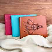 Durable Custom Leather Wallet, Personalized Monogram, Handwriting, Name, Date, Initials Brown Wallet for Men, RFID Credit Card Holder, Gift for Him