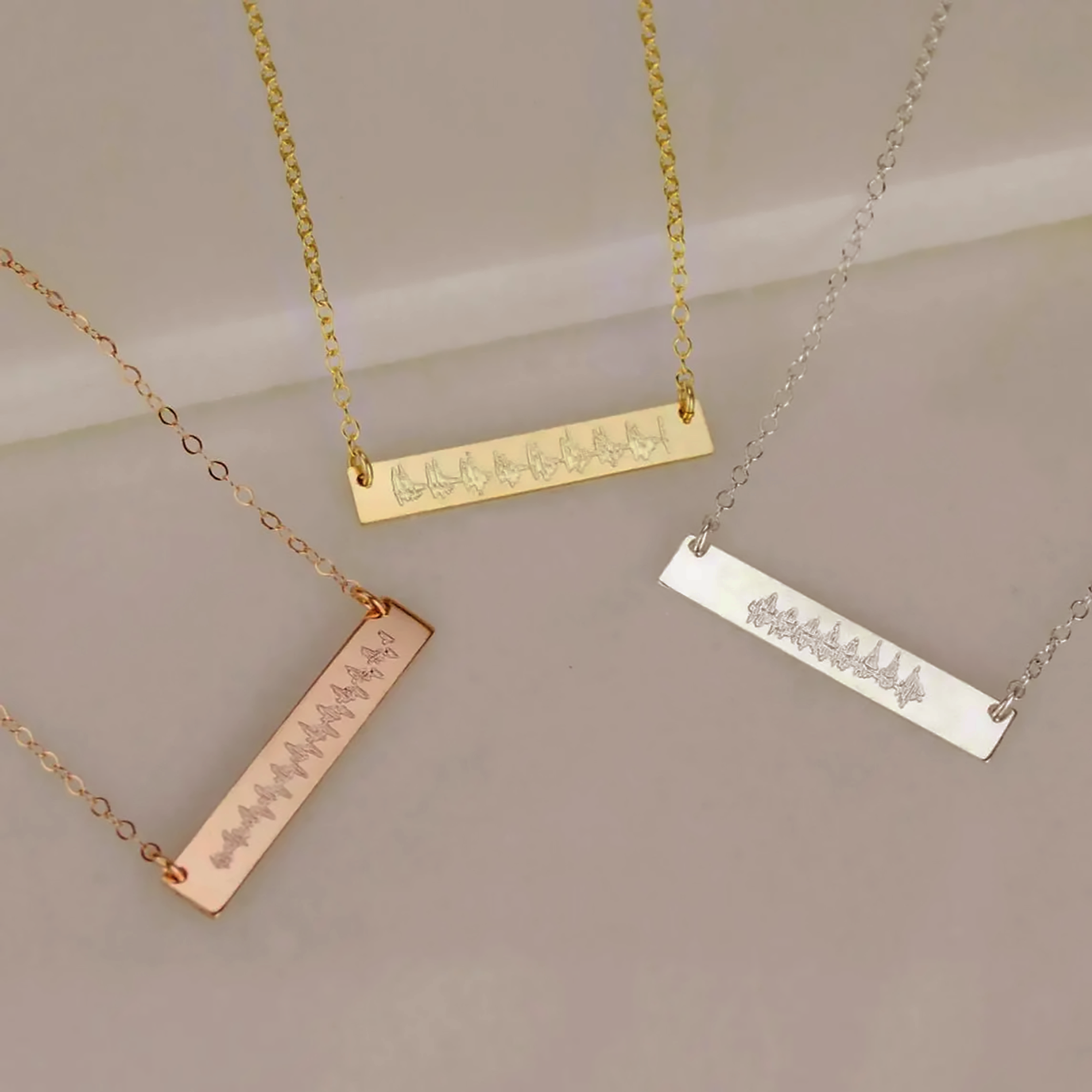 Actual Baby's Heartbeat Doppler Necklace, Baby's Sonogram Pendant Necklace, Mother's Day Gift for New Mother, 925 Silver or 14k Gold Filled Jewelry