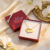 Dainty Initial Disc Necklace, Personalized Initial Necklace for Women, Sterling Silver or Gold Filled Jewelry for Her, Engraved Mother's Day Jewelry