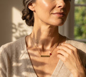 Mama Birthstone Bar Necklace