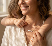 Mama Birthstone Bar Necklace