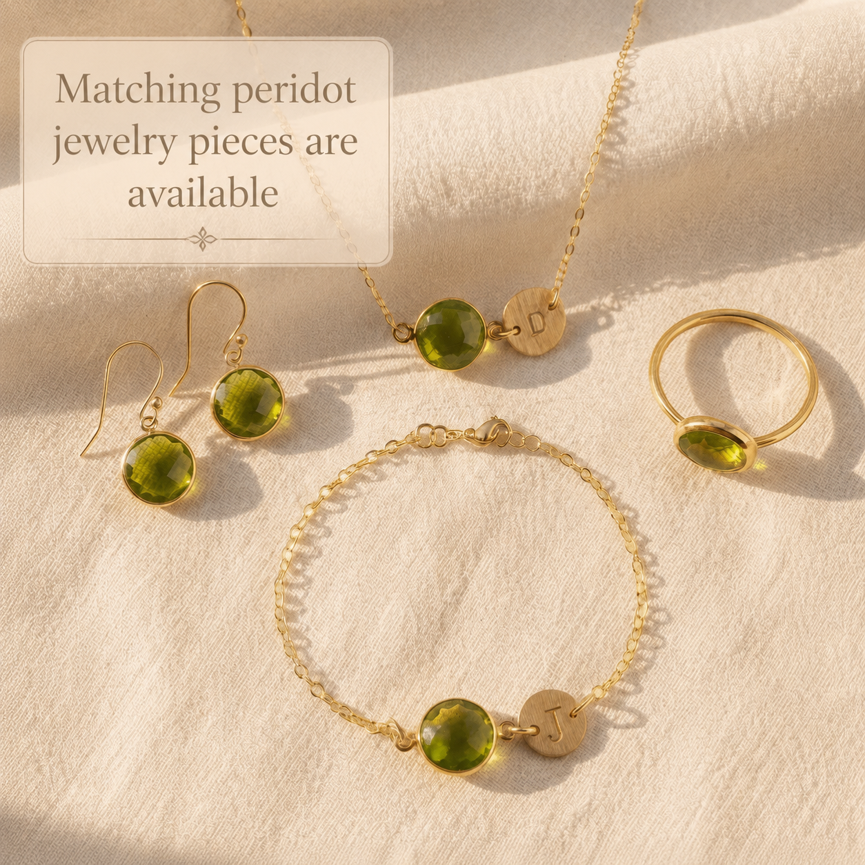 Necklace length guide for choosing the fit of a personalized Peridot birthstone necklace