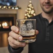 Video showcasing a custom engraved whiskey glass personalized with a name, monogram, or custom text, displayed in a refined bar or home setting. The engraving detail is shown clearly as light reflects through the glass, highlighting craftsmanship and precision. This personalized whiskey glass makes a meaningful gift for men, ideal for birthdays, weddings, groomsmen gifts, Father’s Day, anniversaries, or special celebrations, arriving gift-ready and designed for everyday enjoyment.