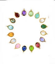 Teardrop Birthstone Prong-Set Pendant
