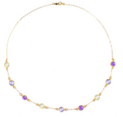 Taylor Swift-inspired birthstone necklace gold plated with 9 birthstones. music lover jewelry, music lover gift, valentines day, birthstone jewelry, birth month jewelry, moonstone, alexandrite, purple amethyst birthstones, custom layering necklace