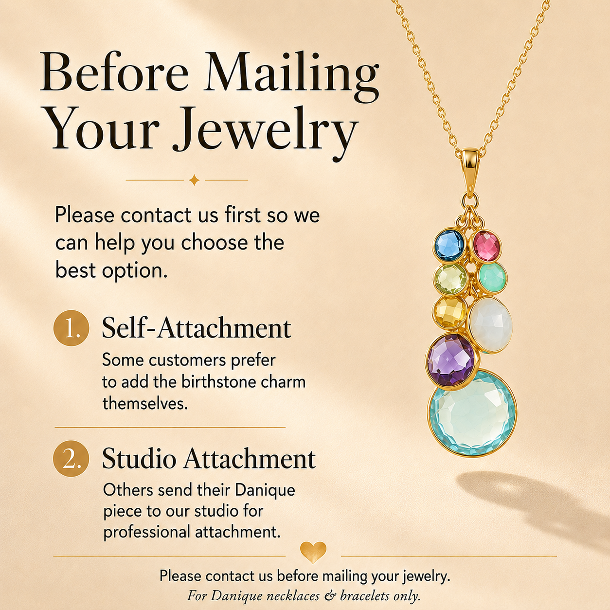 Round Birthstone Bezel Pendant