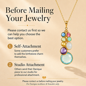 Round Birthstone Bezel Pendant