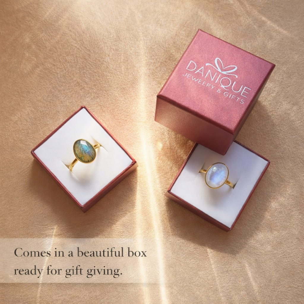 Large Teardrop Aqua Chalcedony Ring, Bezel Set March Birthstone Ring in Sterling Silver, Gold or Rose Gold