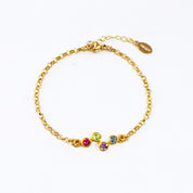 Custom ZigZag Birthstone Bracelet