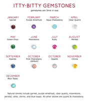 Tiny Stacking Mother's Birthstone Cabochon Rings