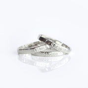 3mm width band engraved ring 925 sterling silver choose from our stylish selection of fonts to engrave your name, phrase, quote, date or coordinates. 