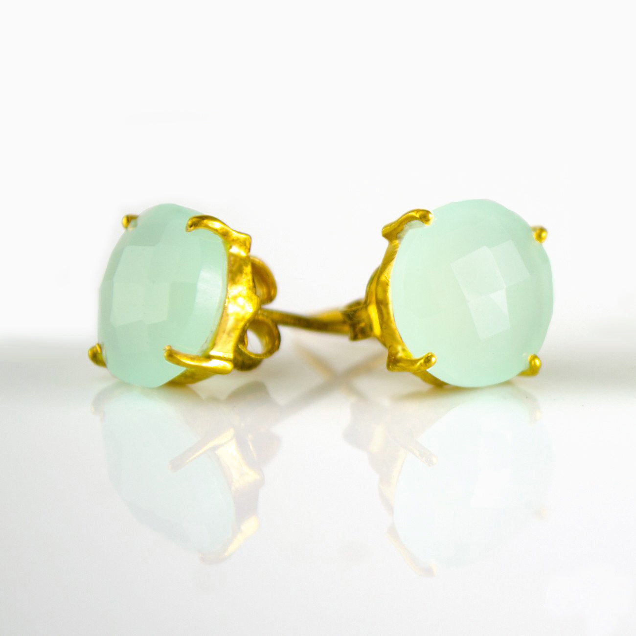 AquaChalcedonyRoundProngSetStudEarrings-MarchBirthstone.jpg