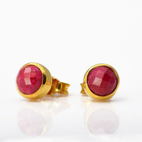 DyedRubySmallRoundBezelSetStudEarrings-JulyBirthstoneEarrings.jpg