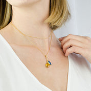 Ukraine Necklace Fundraiser Cascade Birthstone Necklace