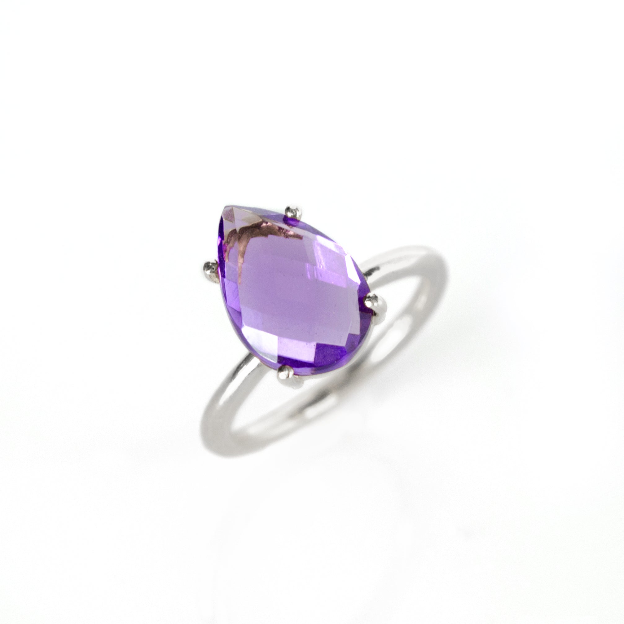 Sterling Silver Purple Amethyst Ring
