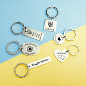 Support for Ukraine Fundraiser Monogrammed Keychain