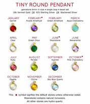 Custom Birthstone Dainty Necklace