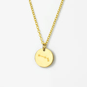Aries Constellation Necklace Yellow Gold Personalized Necklace Zodiac Constellation