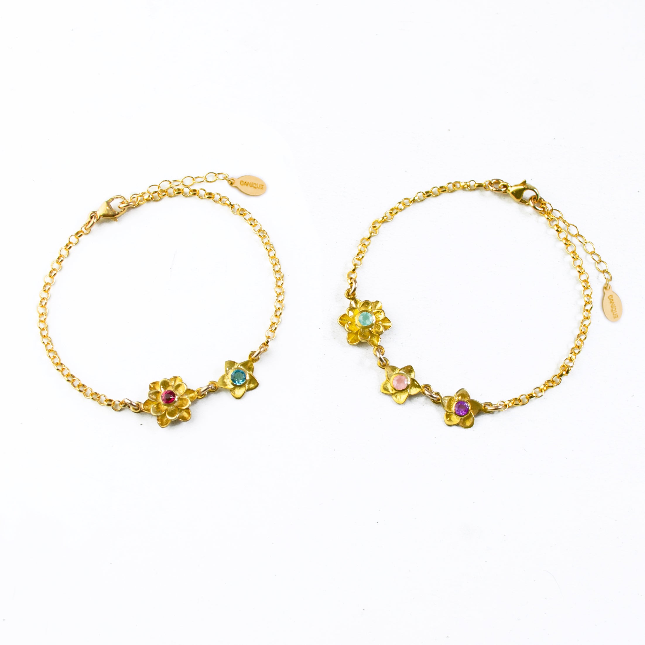 personalized birthstone bracelet for mom with each gemstone representing her children in a delicate Bloom-inspired flower setting crafted in sterling silver gold filled and rose gold filled customizable family birthstone bracelet meaningful mom gift for Mother’s Day birthday or Christmas adjustable chain minimalist feminine jewelry handmade high quality materials sentimental keepsake honoring motherhood and the special bond between mom and kids