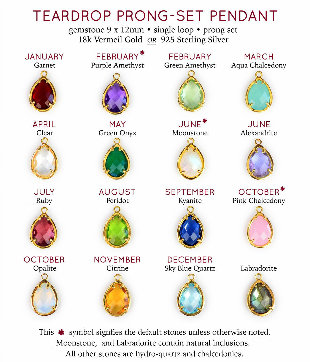 October Birthstone & Name Necklace: Opalite