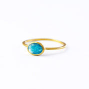 a gold blue black jade ring shown on white background. stackable! Stacking rings, bezel set, small oval, tiny oval, dainty oval, birthstone rings, sterling silver stamp, birthstone ring, birthstone jewelry