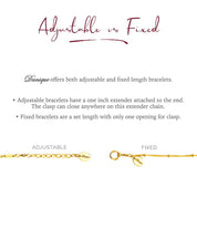 Custom Initial & Birthstone Bracelet