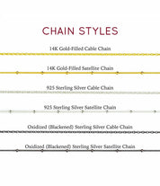 Satellite or Cable Necklace Chain Styles Gold Silver or Black Metal