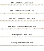chain styles cable chain satellite chain 14k Gold-filled 925 sterling silver metal chains