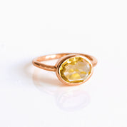 Oval citrine ring,Citrine Topaz rose gold jewelry, November birthstone ring, Light yellow gemstone, Bezel set Topaz, Sterling silver or gold, Yellow Topaz faceted ring, November gift, Citrine ring, Topaz jewelry