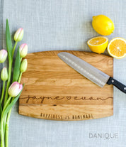 cherry wood, personalized wedding gift, laser engraving