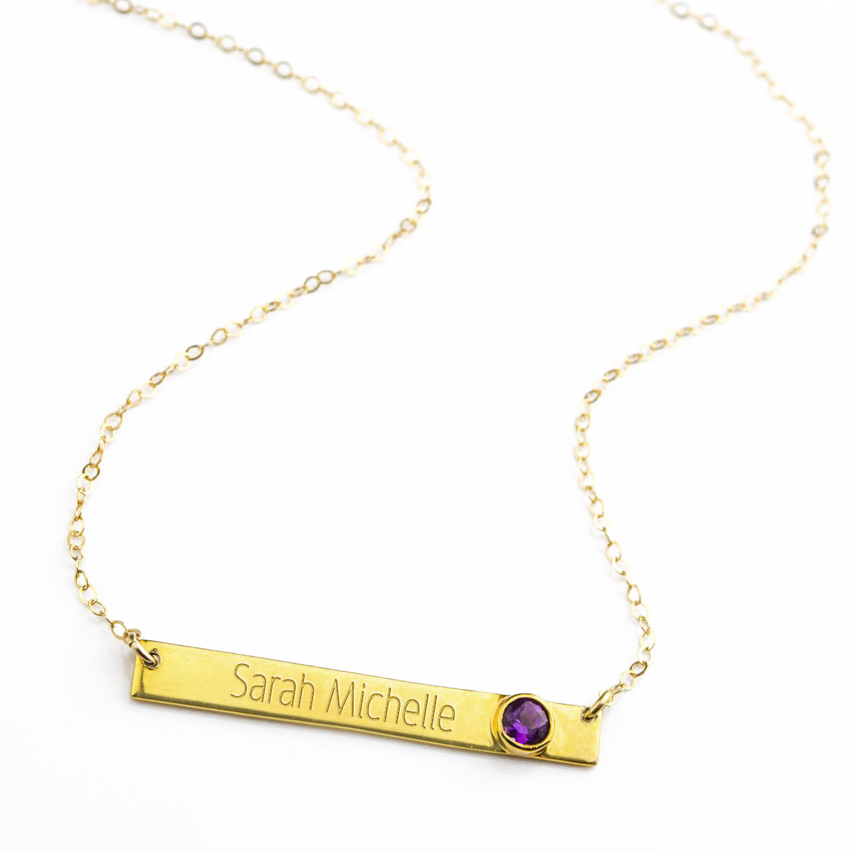 engravedbarneckalcewithbirthstonefebruarybirthmonthpurpleamethystgemstonenecklacegoldorsilver.jpg