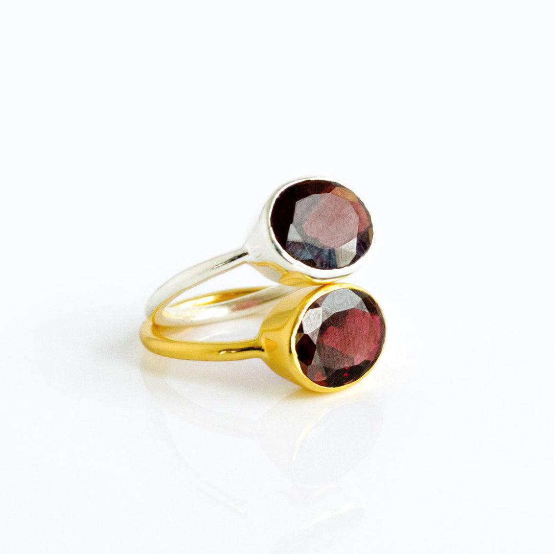 Oval Garnet Ring : January Birthstone