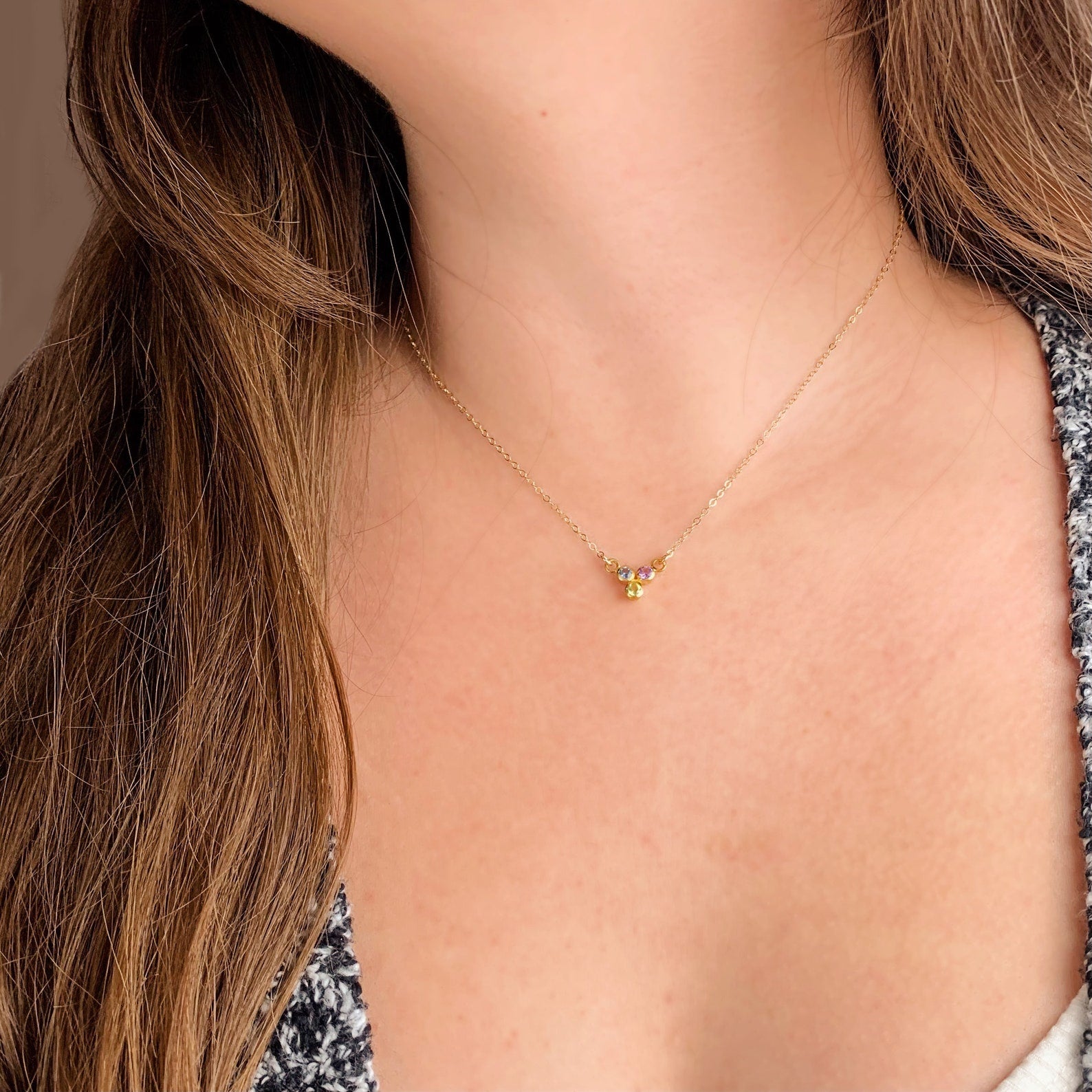 goldbirthstonependantnecklacethreestonebirthstonenecklaceminimalistgemstonenecklaceforherformomforgrandmaforsister.jpg