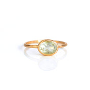 a rose gold green amethyst ring shown on white background. green gemstone, green birthstone, february birthstone, february gemstone, stack set, stacking rings, gemstone ring, birthstone ring, mother's day gift for her, gift for mom, gift for fiance, gift for girlfriend, wedding jewelry, bridesmaid jewelry, anniversary jewelry, anniversary gift, birthday gift, christmas gift, valentine's day gift, valentine's day rings, dainty ring, cocktail ring, statement ring, bezel set