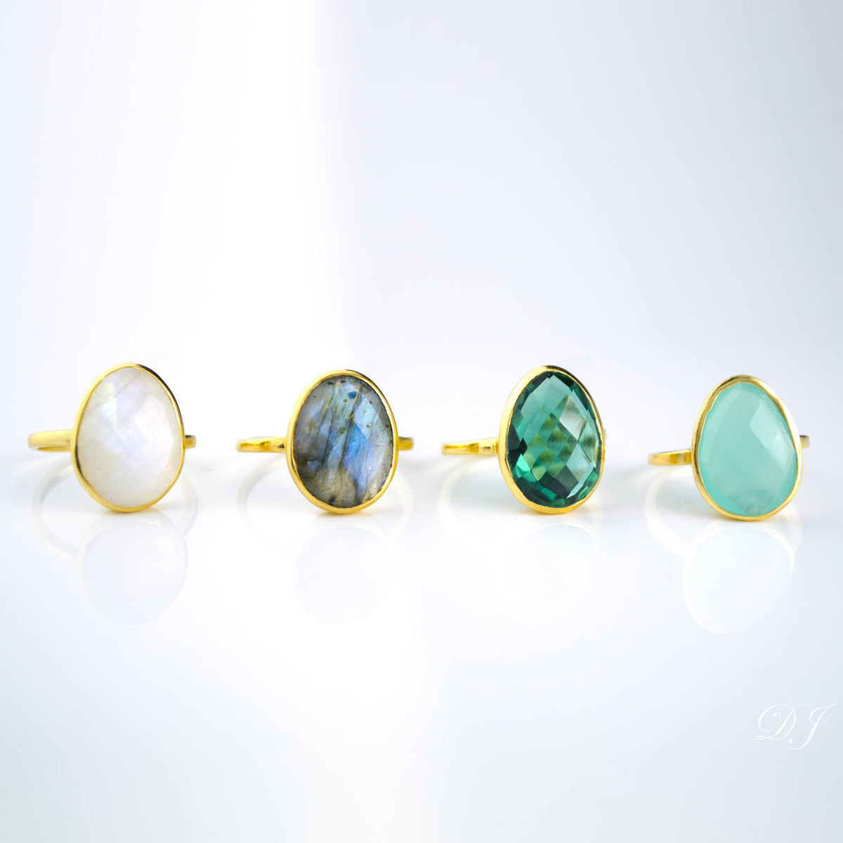 Emerald Green Tourmaline Oval Ring