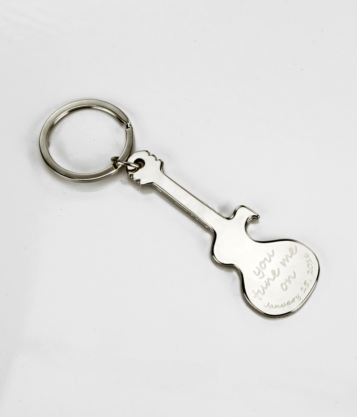 Personalized Guitar Bottle Opener Keychain