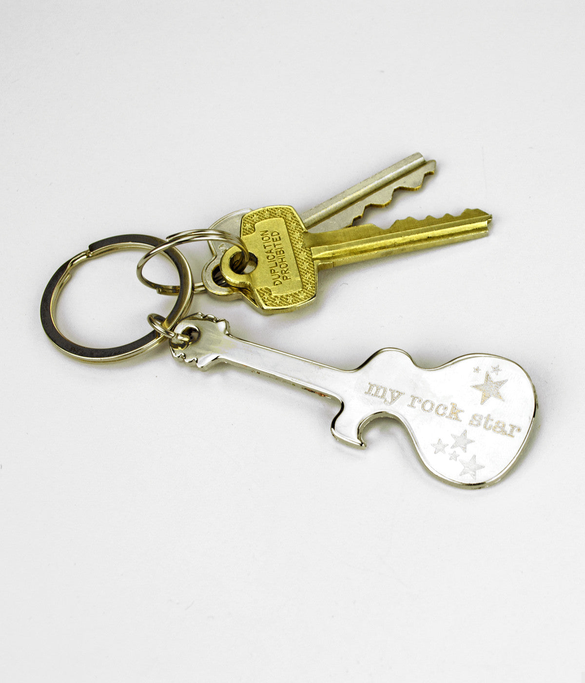 Personalized Guitar Bottle Opener Keychain